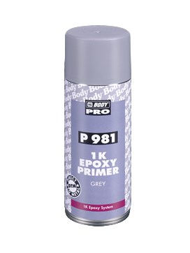 Аэрозольный грунт BODY PRO P981 EPOXY PRIMER 1K, серый, 0,4л 